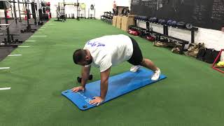 How To: Push Up Plank with DB Pull Through