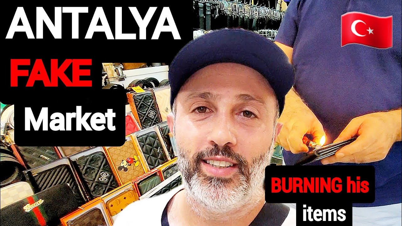 FAKE MARKET in ANTALYA TURKEY YouTube