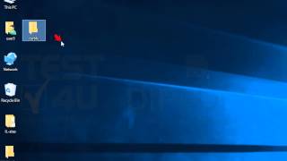 Create the following folder structure on the desktop: Profile