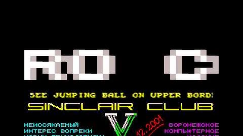 Sinclair Club 5 intro by alone coder