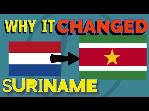 Suriname 🇸🇷 from Dutch to their own flag