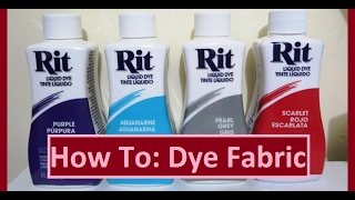 How To: Dye Fabric