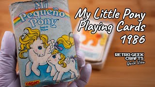 My Little Pony Playing Cards 1986 Hasbro Cromy Argentina - Retro Toy Vintage Reviews