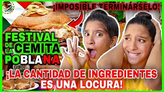 FESTIVAL de la CEMITA PUEBLA 2024 reaction ¡En MEXICO la COMIDA NO tiene LÍMITES! ¡QUE LOCURA!