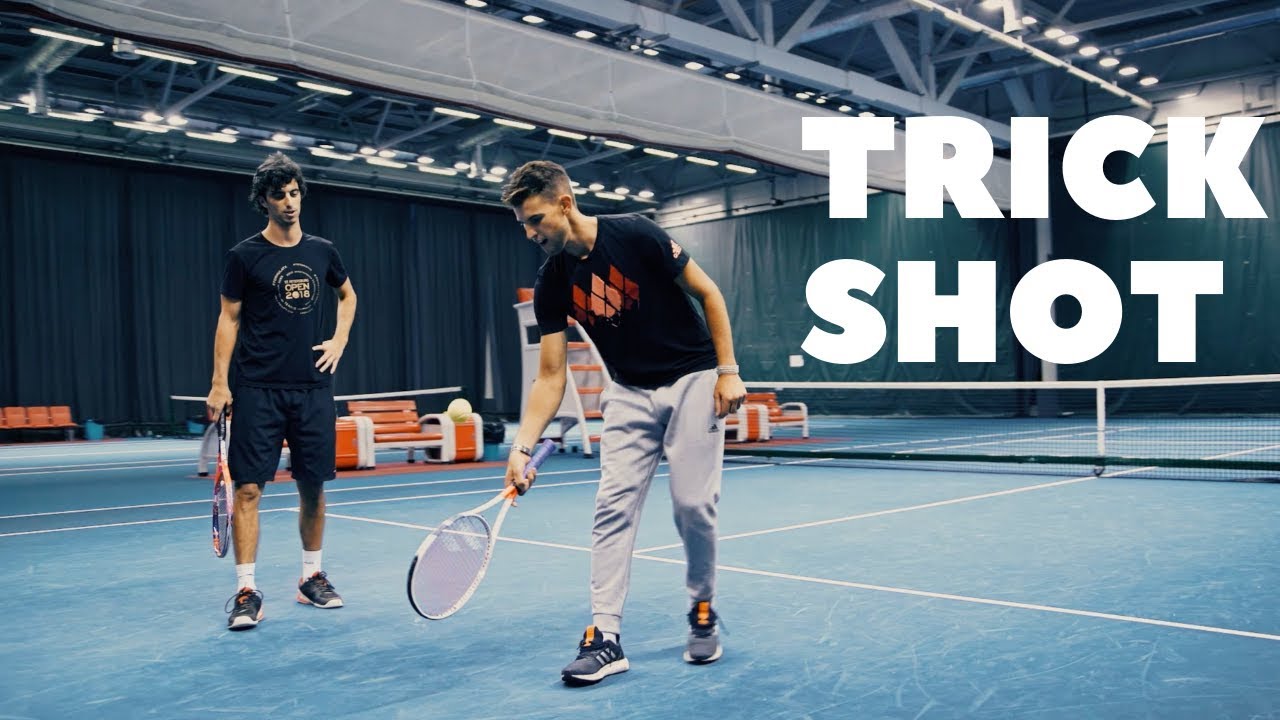 TENNIS TRICK SHOT LESSON with Stefan Bojic Dominic Thiem YouTube