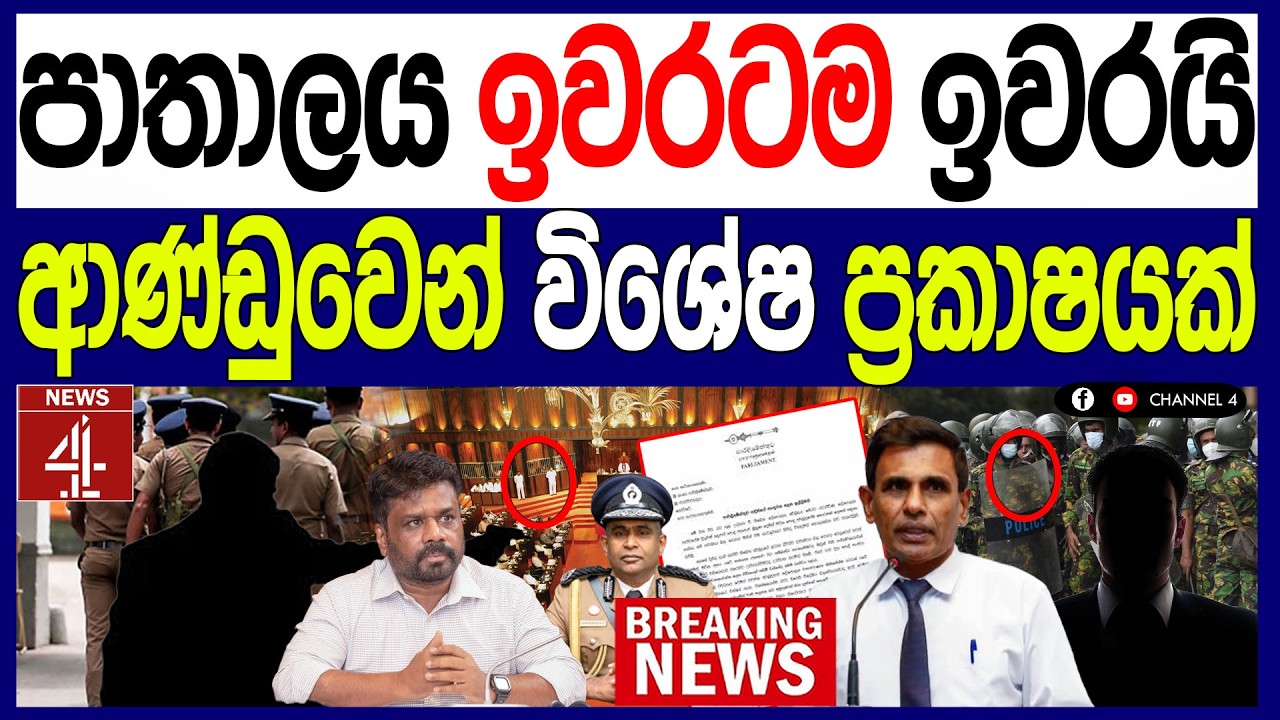 ආණ්ඩුවෙන් විශේෂ ප්‍රකාෂයක් පාතාලය ඉවරටම ඉවරයි BREAKING NEWS  | NEWS4