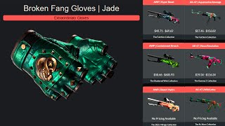 BROKEN FANG GLOVES - JADE | COMBOS SKINS