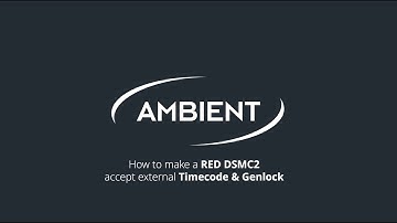 External Timecode & Genlock on RED DSMC2 cameras