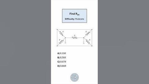 Tricky Equivalent Resistance Problem #electricalengineering #electronics