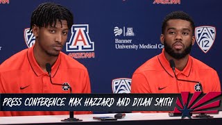 Arizona Wildcats Basketball | Max Hazzard & Dylan Smith after Utah win