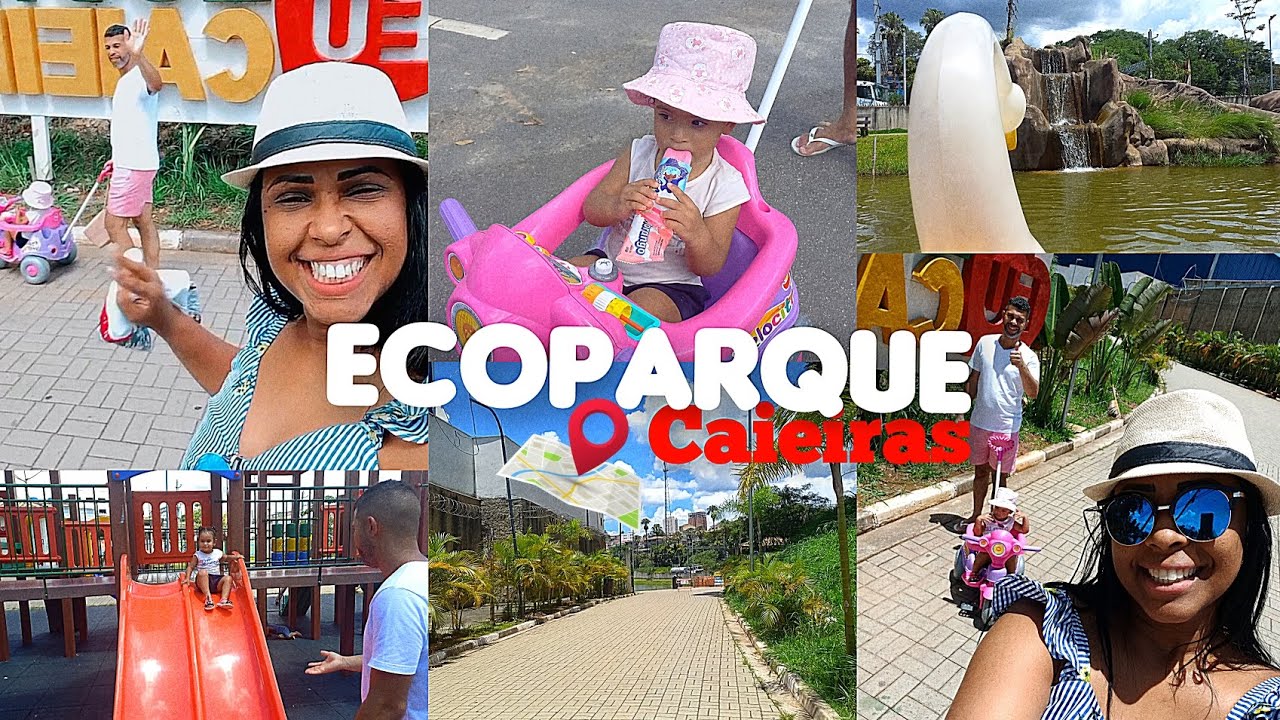 Ecoparque Caieiras📍, calorão e passeio de pedalinho