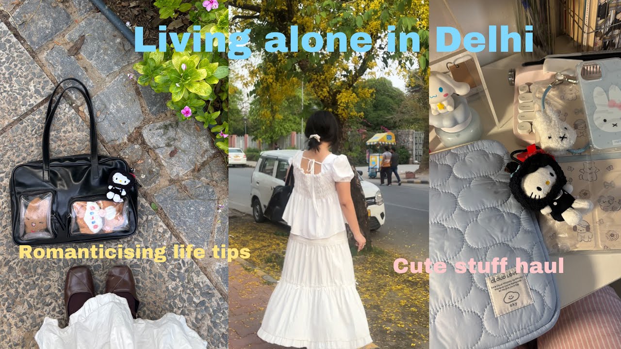 How to Romanticise your life 101|| living alone in Delhi vlog