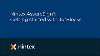 Celebrity Nintex AssureSign®: Getting started with JotBlocks Profile