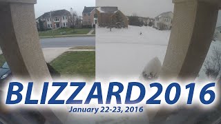 Blizzard of 2016 - Time Lapse - Cherry Hill, NJ - January 22-23, 2016