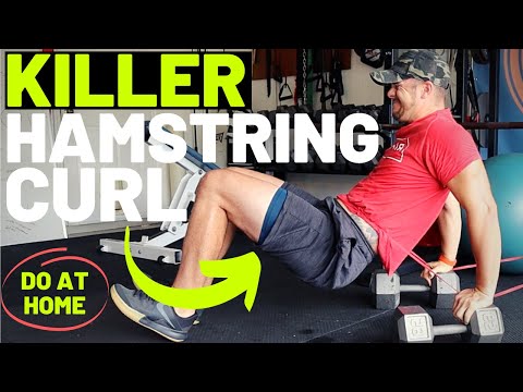 Banded Hamstring Curls At Home - I BET YOU'VE NEVER TRIED THIS BEFORE!