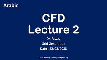 CFD Lecture (02) | Grid Generation | Dr. Fawzy