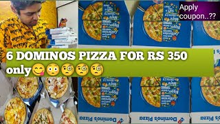 6 DOMINOS PIZZA UNDER 350ð±ðð³ð³APPLY COUPON...??#foodie ...