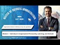MBA1st Sem |Economics for Manager |Module I–Individual in Organization-Personality, Learning, |Hindi