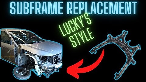 how to replace a subframe on a Honda Accord