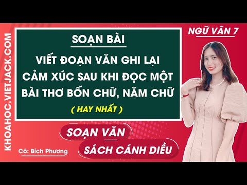 Video Soạn bài Viết đoạn văn ghi lại cảm xúc sau khi đọc bài... - youtube
