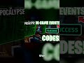 Survive the Apocalypse Codes 2026: 25 Emeralds bloodharvest &amp; birthday #Shorts