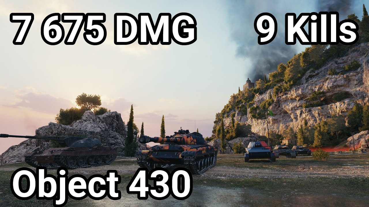 Object 430 - 7 675 damage / 9 kill / 1 250 blocked / 258 assist - YouTube