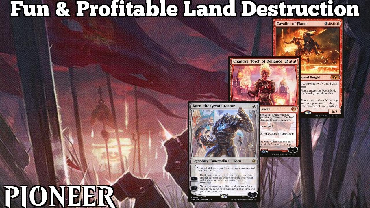 Fun & Profitable Land Destruction Mono Red Golos Pioneer MTGO