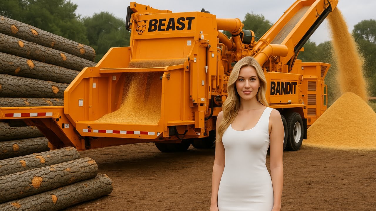 Fastest Biggest Firewood Processor | Wood Chipper In Action Most ...