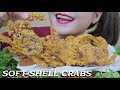 ASMR DEEP FRIED SOFT-SHELL CRABS & WATERCRESS | EXTRME CRUNCHY EATING SOUNDS | LINH-ASMR