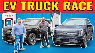 Tesla vs Electrify America: Ford F-150 Lightning Race From New Jersey To Florida