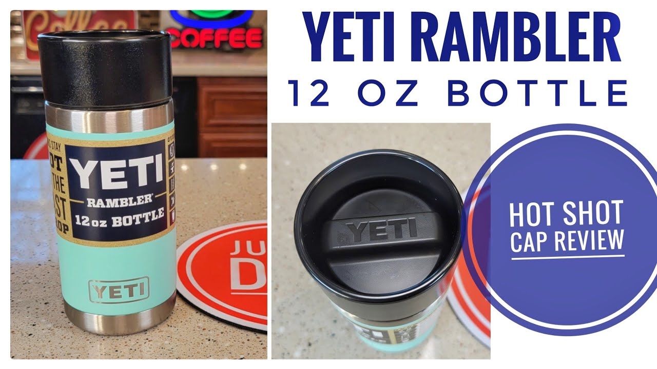 Yeti Rambler 12 oz Bottle with Hotshot Cap - Black