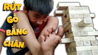 Tony | Thử Thách Lấy Chân Rút Gỗ - Jenga With Finger screenshot 3