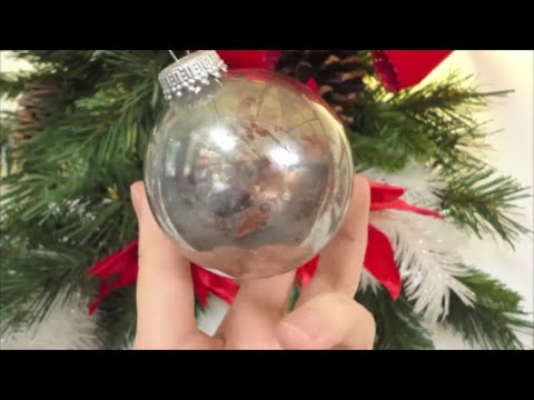 How To Make Easy Faux DIY Mercury Glass Christmas Ornaments - Making  Manzanita
