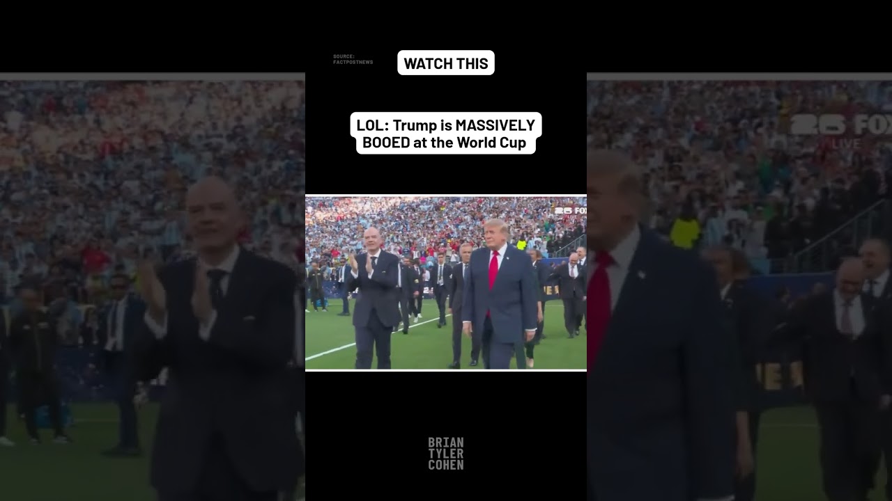 LOL: Trump is MASSIVELY BOOED at the World Cup