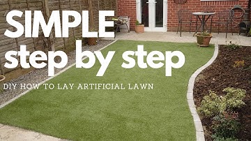 HOE je kunstgras legt - Eenvoudige doe-het-zelf stap voor stap #diy #howto