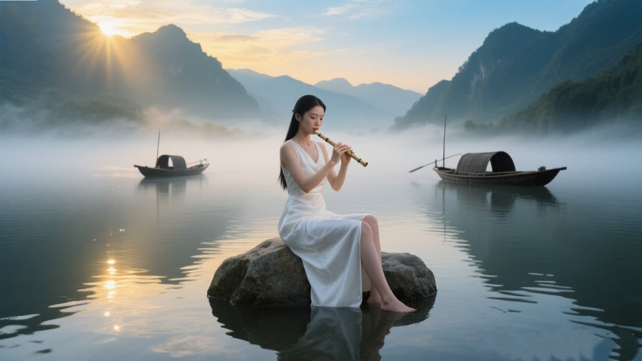 Китайская дзен-музыка: бамбуковая флейта, эрху и гучжэн 💙Расслабляющая музыка для снятия стресса.