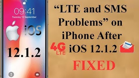 LTE and SMS Problems on iPhone After iOS 12.1.2 Update?