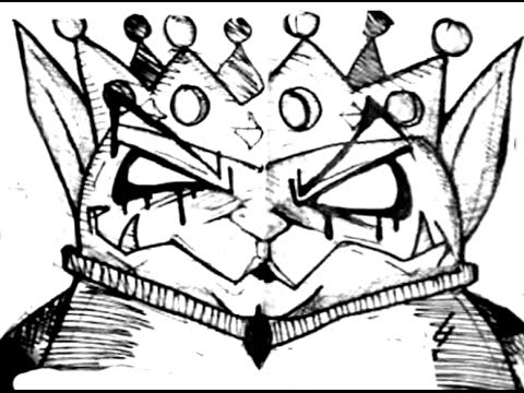 HOW TO DRAW A ALIEN KING -step by step - YouTube
