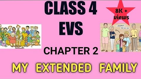 Class 4 EVS | MY EXTENDED FAMILY |