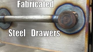 Metalwork Monday - Fabricated Steel Drawers - Bend a metal box. Just your basic cutting, scribing, bending, tig welding some 