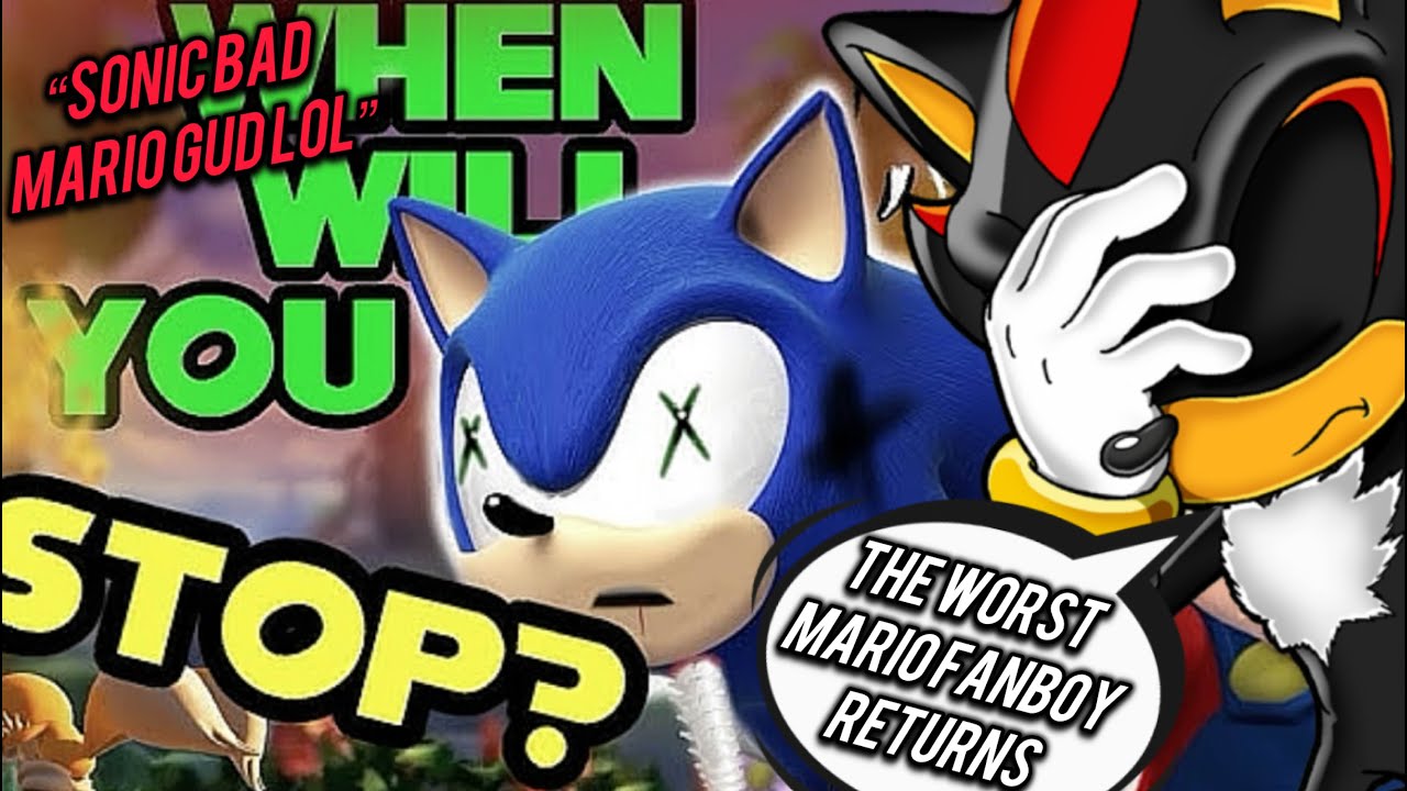 ХУДШИЙ фанат Марио, КОТОРОГО Я КОГДА-ЛИБО ВИДЕЛ, снял еще одно видео «Марио против Соника»...