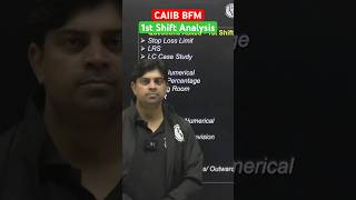 CAIIB BFM 1st Shift Analysis 🔥 #caiib2025 #pw #jaiibcaiibwallah #caiibbfm