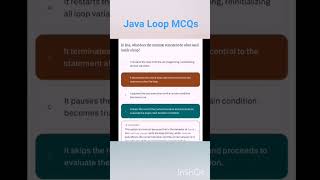 Java Loop MCQs. #java #javamcq #javascriptdeveloper #javatutorial #coding #python #javascript #cpp