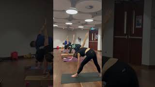 POV: Your brain finally goes quiet after yoga 🤍 #yogapostures #beginnerfriendly #dancefitstudio