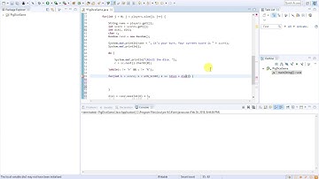08 - Java Programming (Pig Dice Game) - Setting Up The Game Loop (Part 1)
