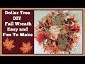 Dollar Tree Diy Fall Wreath 🍂/ Thank you Judy!