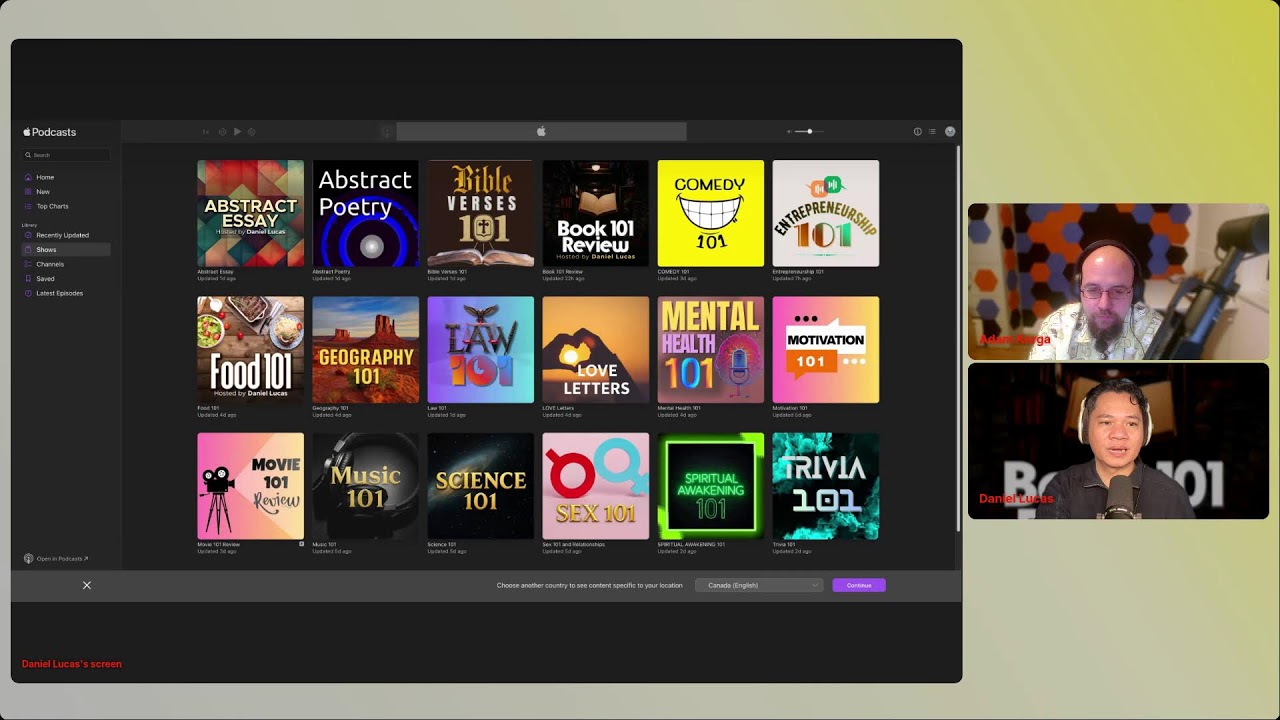 Book 101 Review, in its sixth season, features Adam Korga  as my guest.