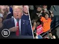 WATCH: Solo Protester Gets More Than She Can Handle We Trump ROASTS Her During His Christmas Rally!