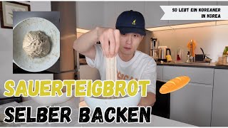 Koreaner backt seinen eigenen Sauerteigbrot