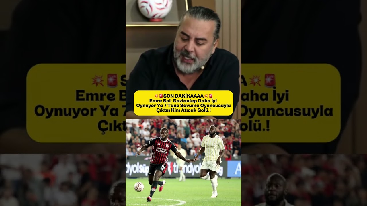 YouTube에서 EMRE BOL'DAN İLK YARI YORUMU! 🔥 Gaziantep 0 - 0 Fenerbahçe 보기 YouTube에서 EMRE BOL'DAN İLK YARI YORUMU! 🔥 Gaziantep 0 - 0 Fenerbahçe 보기